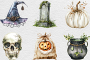 Soft Rustic Halloween Clipart, an Illustration by Black Bird Studio (Thumbnail 6 of 6)