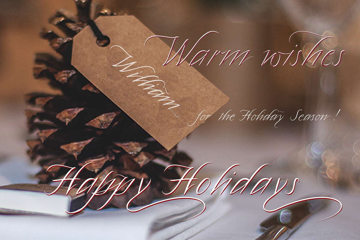 Quinton Script Font preview 3