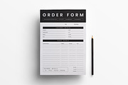 Minimal Order Form Template, a Flyer Template by afsar.hossain (Thumbnail 2 of 2)
