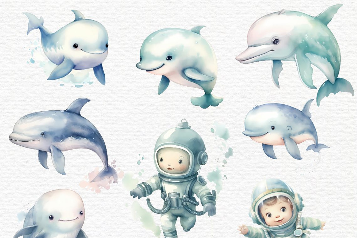 Under the sea baby shower png, an Animal Illustration by Invite to Clipart (Photo 7 of 9)