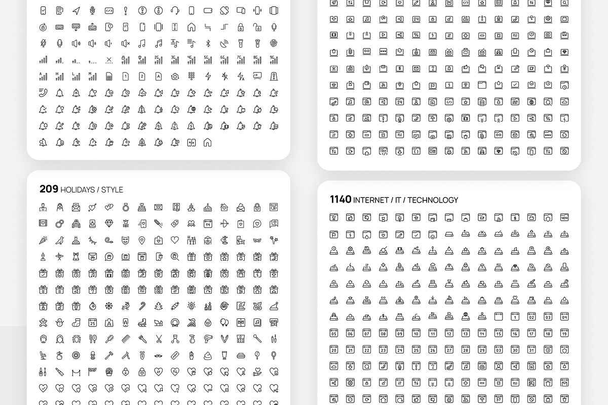 7000 Premium outline icons bundle, an Outline Icon by AIWD (Photo 10 of 13)