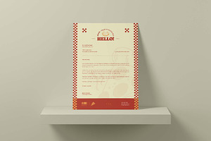 Pizzeria - Letterhead, a Card Template by VUNIRA