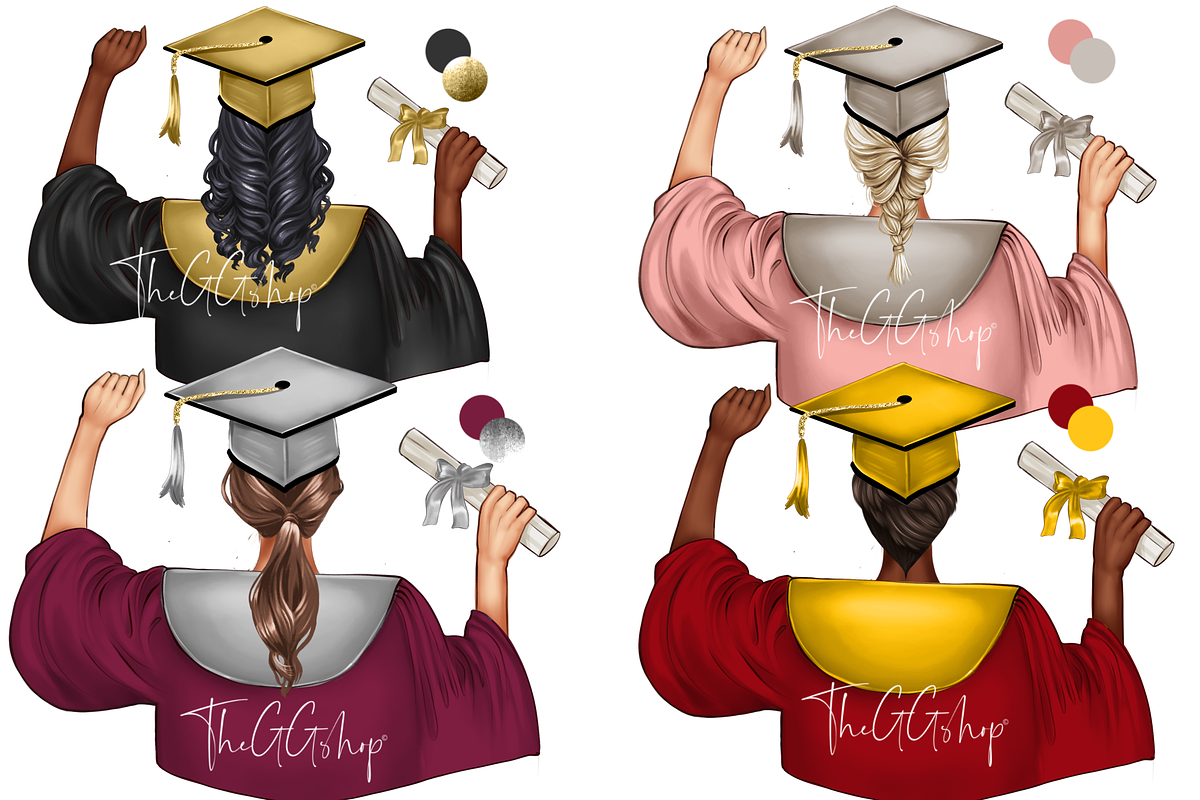 Graduation & Sorority Mega Bundle, an Education Illustration by The GG Shop (Photo 4 of 8)