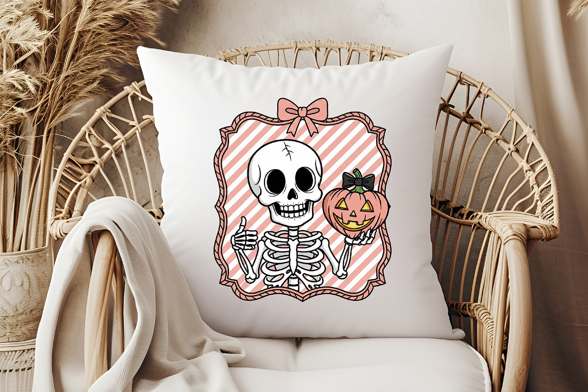 Halloween Skull Heart Hand-Drawn Fra, an Illustration by Libby Wishes (Photo 6 of 6)
