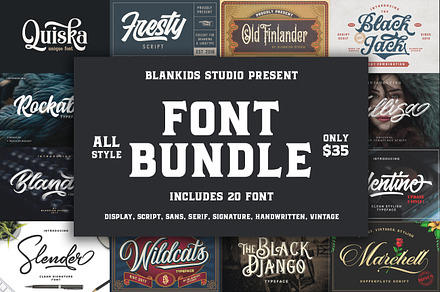 Blankids Font Bundle, a Blackletter Font by Blankids Studio