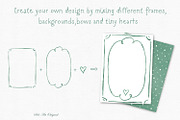 Sage Green Watercolor Bows Frames, a Background Graphic by Solo Art Original (Thumbnail 7 of 14)