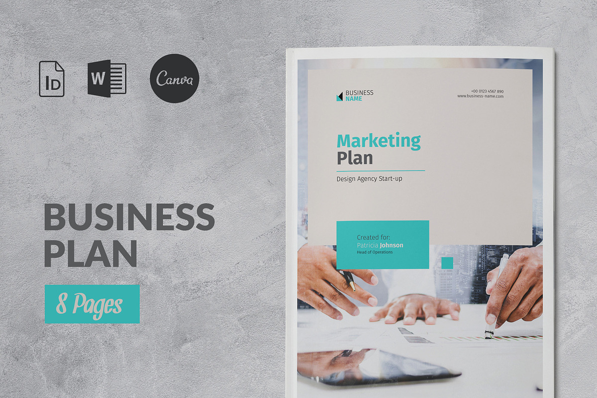Marketing Plan Template, a Brochure Template by Sabin (Photo 1 of 7)