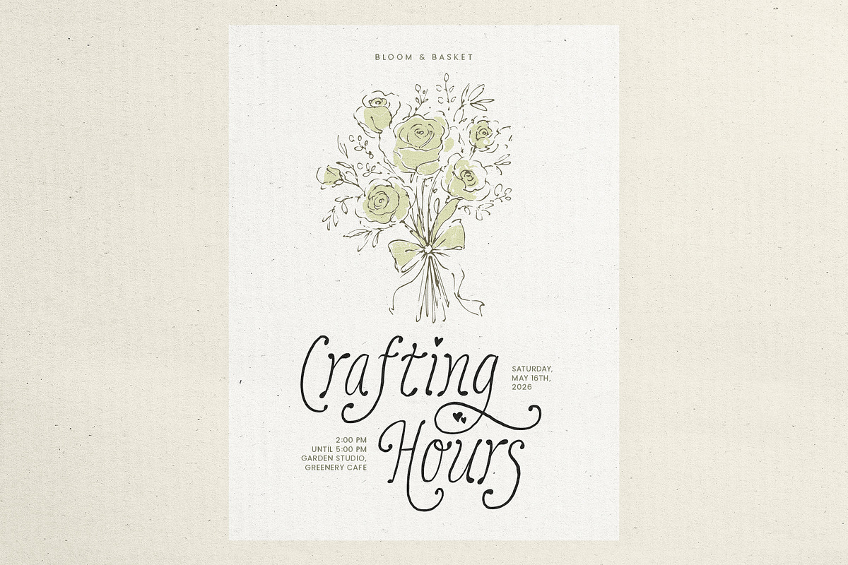 Magloria - Swirly Handwritten Font, a Handwritten Font by Sarid Ezra (Photo 5 of 9)