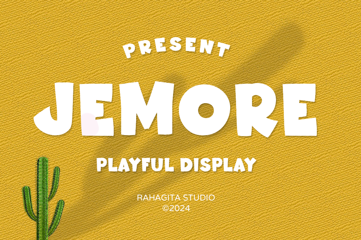 Jemore, a Sans Serif Font by Rahagita Studio (Photo 1 of 8)