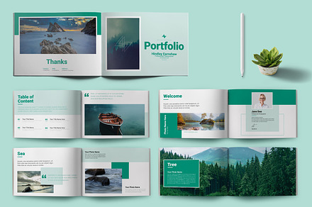 Portfolio Photobook Brochure, a Brochure Template by MightyDesign