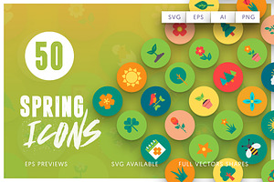 50 Spring Icons