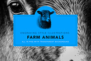 Famr Animals - illustrations, an Animal Illustration by Graxaim Mock-up (Thumbnail 1 of 4)