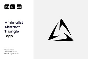 Minimalist Abstract Triangle Logo, a Branding & Logo Template by Luxury Logos
