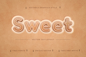 Biscuit - Edit Text Effect, Editable