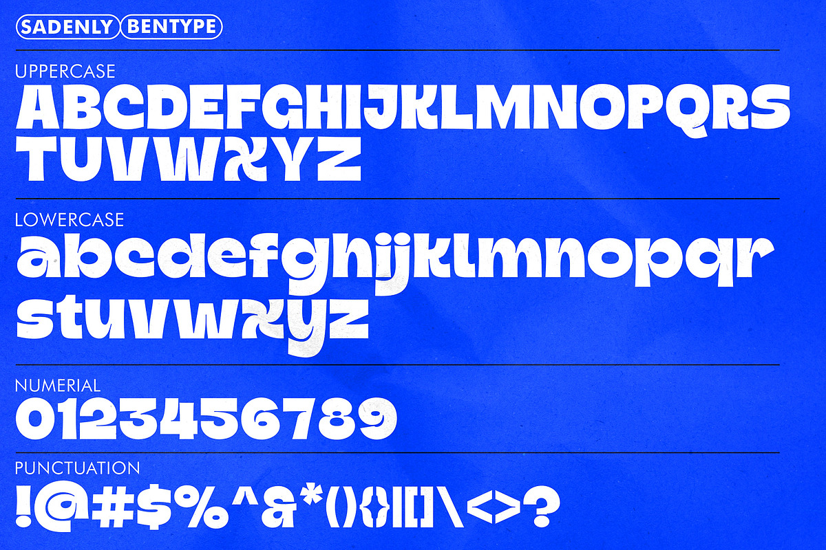 Sadenly - Inktraped Bold Font, a Sans Serif Font by Bentype Studio (Photo 3 of 7)