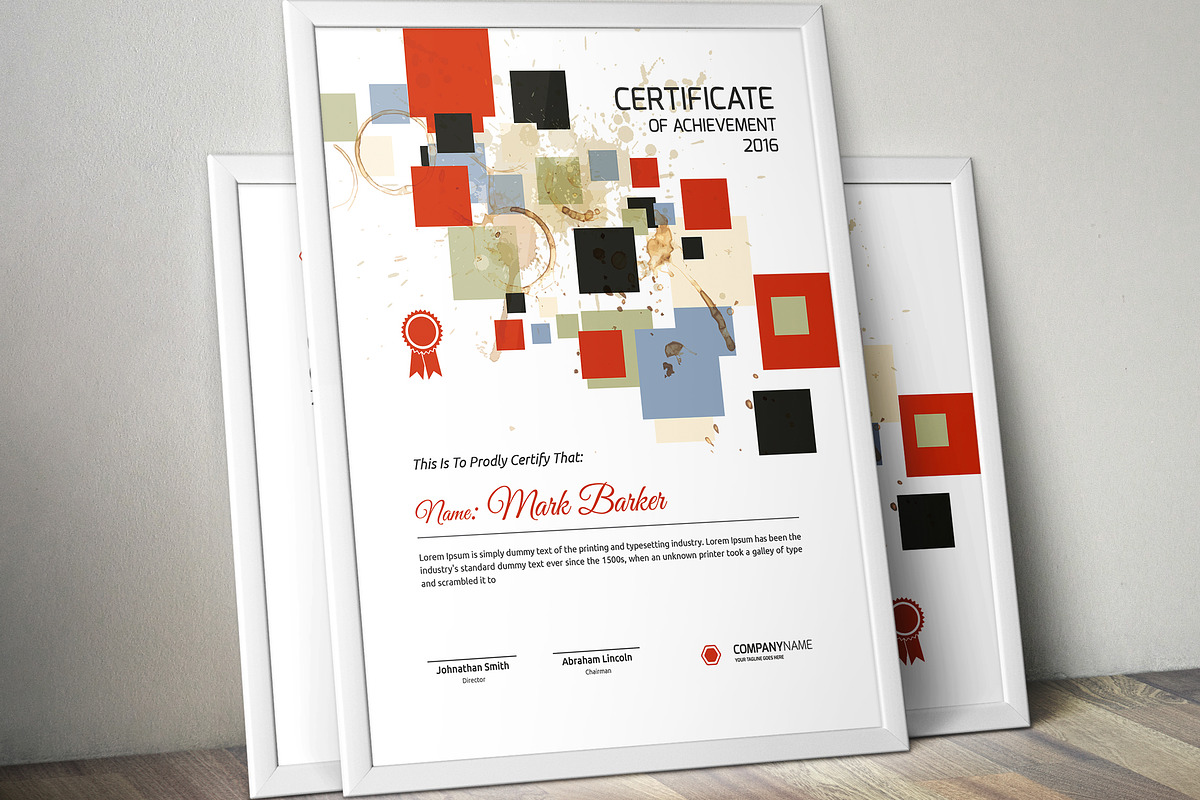 Certificate Word | PSD | AI, a Stationery Template by Curve Design (Photo 3 of 3)
