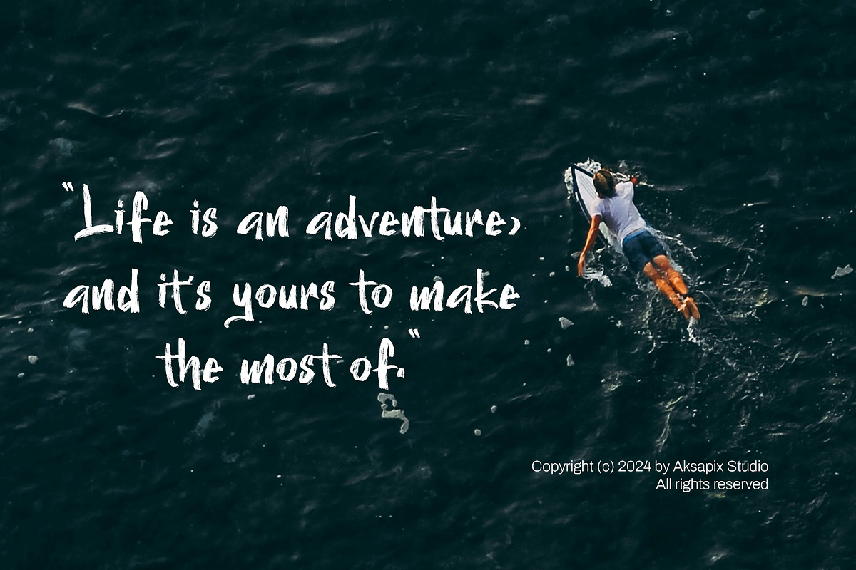 Hogan Brush - Brush Font Typeface, a Handwritten Font by Aksapix Studio (Photo 2 of 7)