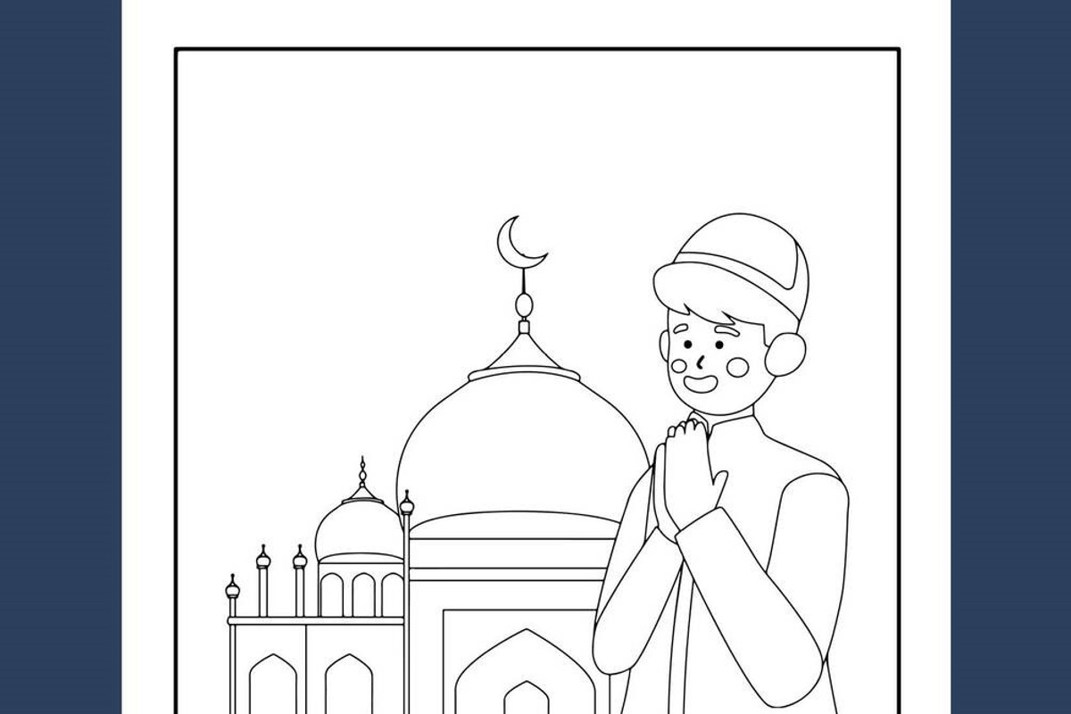 Islamic Coloring Book For Kids Ages, an Education Illustration by Sourcedigi (Photo 3 of 5)