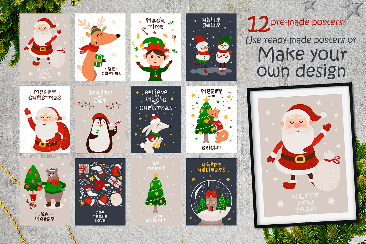 Merry Christmas - Winter animals, a Graphic by Nafanya (Photo 9 of 11)