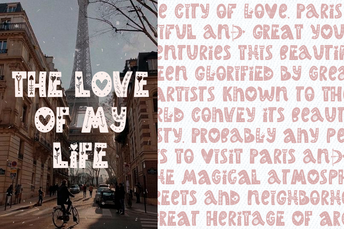 I’m In Love Font • Valentine's Font, a Font by moolesya (Photo 11 of 12)