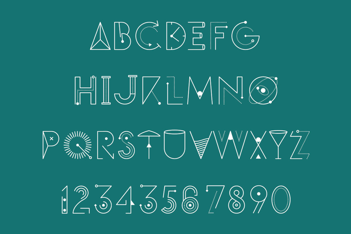 Geometry pair, a Font by Etewut (Photo 9 of 12)