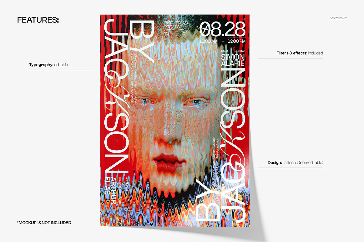 Fluid Sculptures Poster Template, a Poster Template by creatsy5 (Photo 2 of 4)