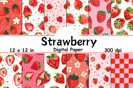 Strawberry Seamless Pattern