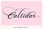 Callidar - Copperplate Script, a Script Font by Gittype (Thumbnail 1 of 14)