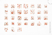 Autumn Charm Watercolor Collection, a Seasonal Illustration by Lumeno (Thumbnail 2 of 7)
