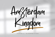 Amsterdam Kingdom, a Script Font by Letterara (Thumbnail 1 of 8)