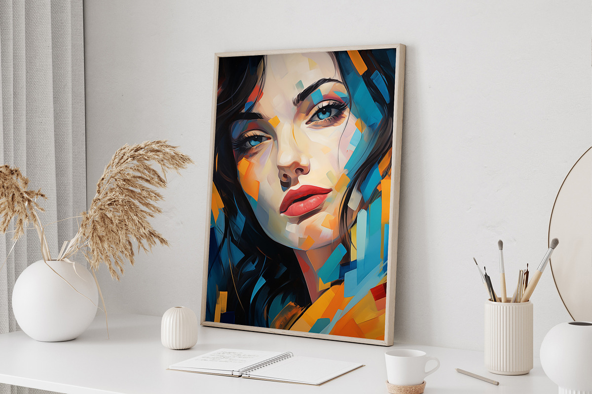 Beauty illustration poster, a Decorative Illustration by DamonYang's shop (Photo 6 of 9)