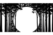 Forest Frame Silhouette SVG Bundle, an Illustration by jahid234 (Thumbnail 9 of 51)