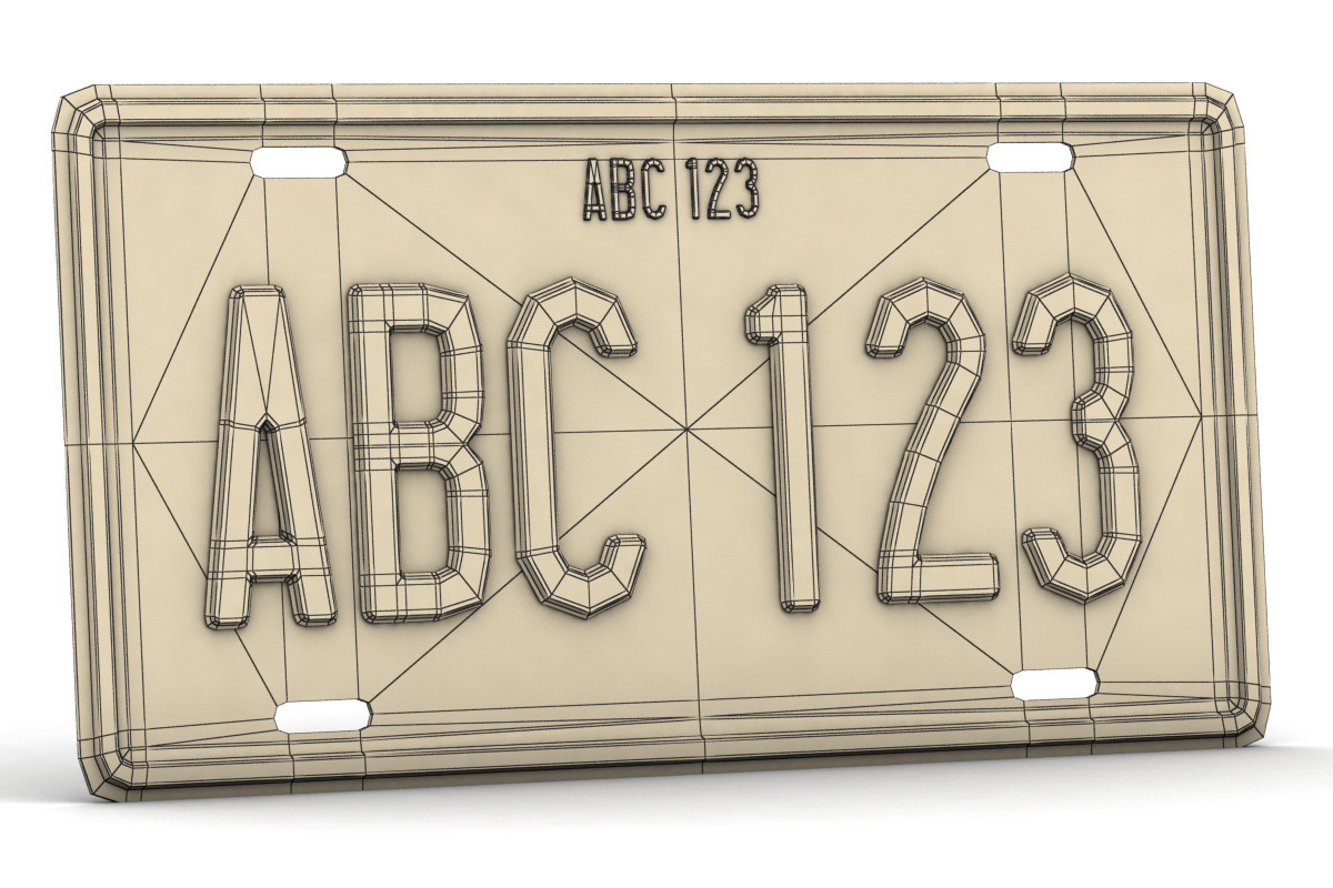 CAR LICENSE PLATE, a Cars & Vehicle 3D Model by NNAVAS 3D (Photo 7 of 8)