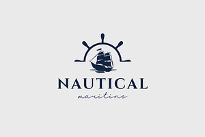 Nautical logo icon illustration, a Branding & Logo Template by Dyn Studio