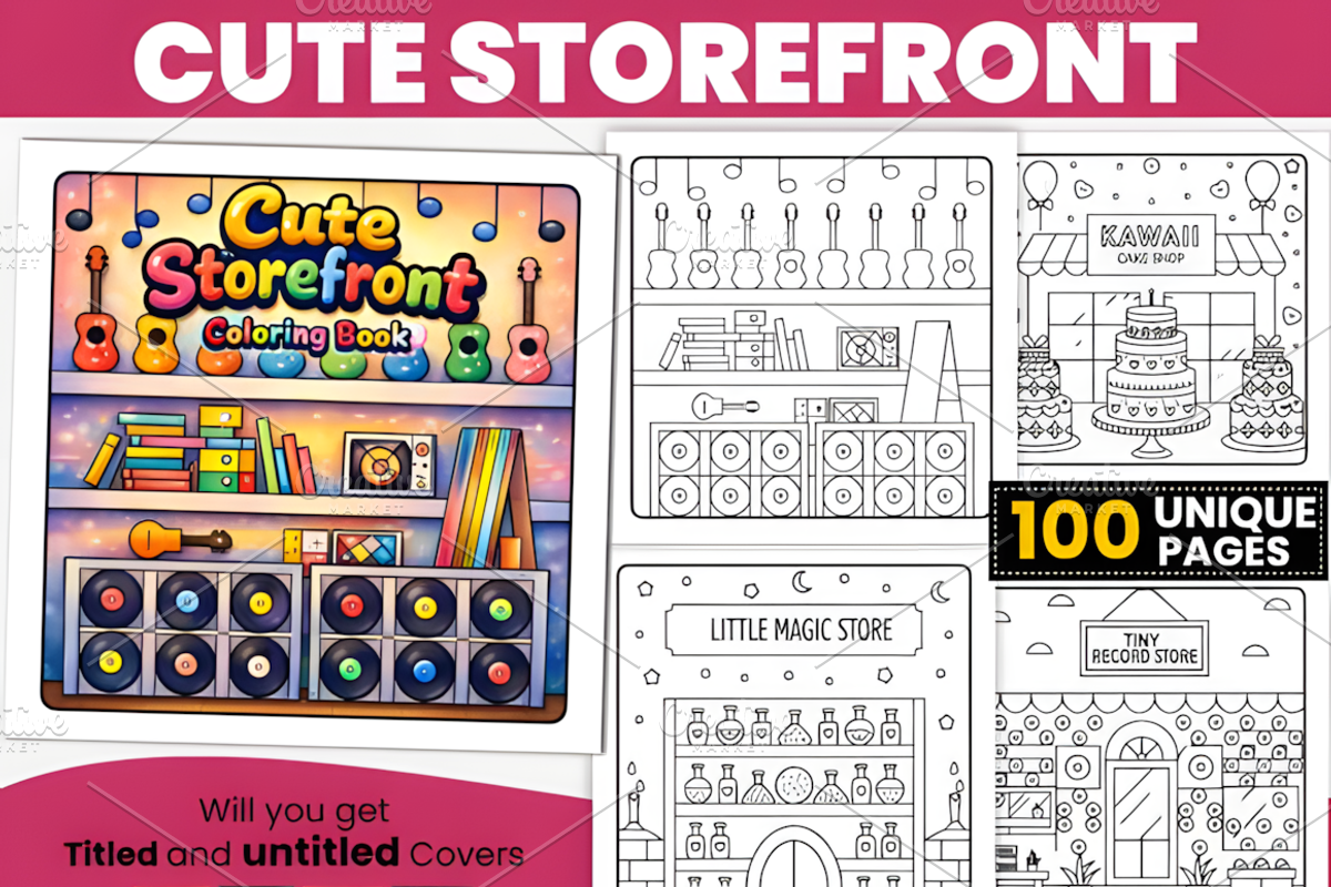 Bold Easy Cute Storefront, a Decorative Illustration by Design Station (Photo 1 of 3)