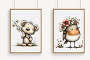 Whimsical Spring Woodland Animals, an Illustration by Libby Wishes (Thumbnail 4 of 8)
