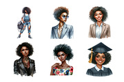 matching African  Women Clipart, an Illustration by Daily.Designs (Thumbnail 2 of 4)