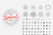Retro Starbursts, Frames, Ribbons, a Graphic by VectorBakery (Thumbnail 1 of 3)