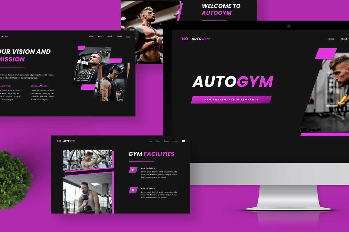 Autogym - Keynote Templates, a Presentation Template by Deepslide Studio (Photo 2 of 6)