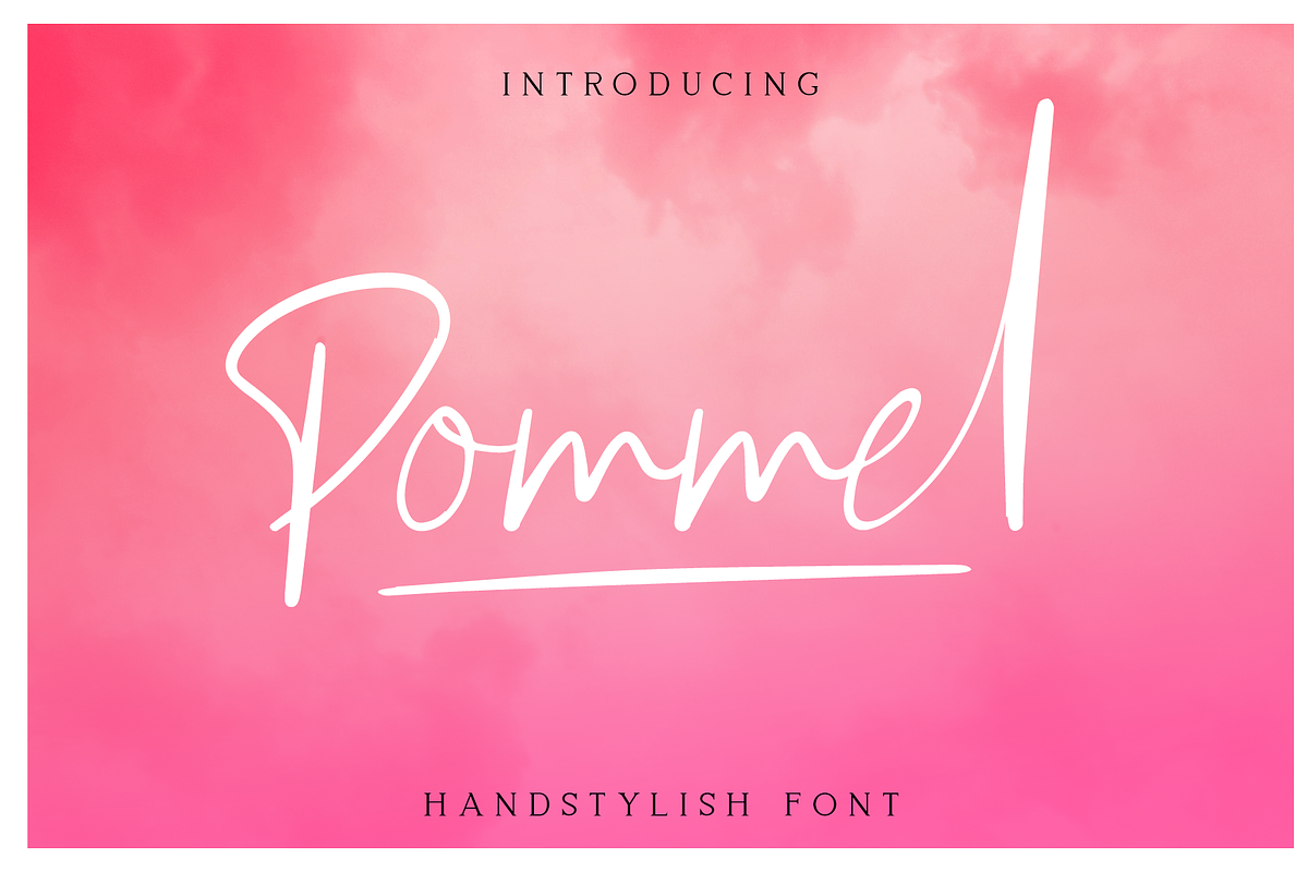 Pommel - Handstylish Font