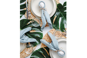 Tropical Easter aesthetic tables, a Holiday Photo by Fascinadora