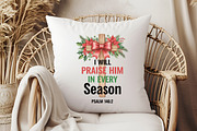 I Will Praise Him, Christmas Cross P, an Illustration by Libby Wishes (Thumbnail 2 of 6)