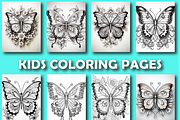 Butterfly Zentangle Coloring Book-V1, an Animal Illustration by Design Zone (Thumbnail 5 of 7)