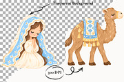 Nativity Clipart Religious Christmas, a Seasonal Illustration by SugarCloudStudioArt (Thumbnail 2 of 6)