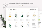 Line Sheet Template | Word/Photoshop, a Marketing Template by Axpand (Thumbnail 1 of 6)