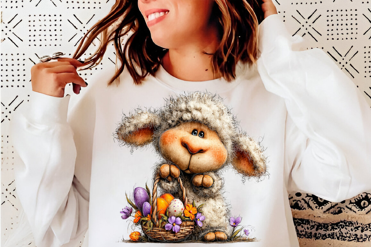 Whimsical Baby Farm Easter Clipart, an Illustration by SinaCreation (Photo 7 of 11)