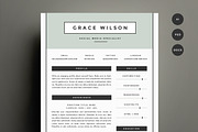 Resume Template 4 Pack | CV Template, a Resume Template by Refinery Resume Co. (Thumbnail 1 of 3)