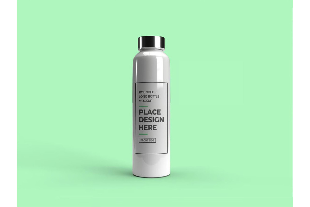 Long Bottle Tumbler Mockup Template, a Household Mockup by DesignRushMarket (Photo 3 of 11)