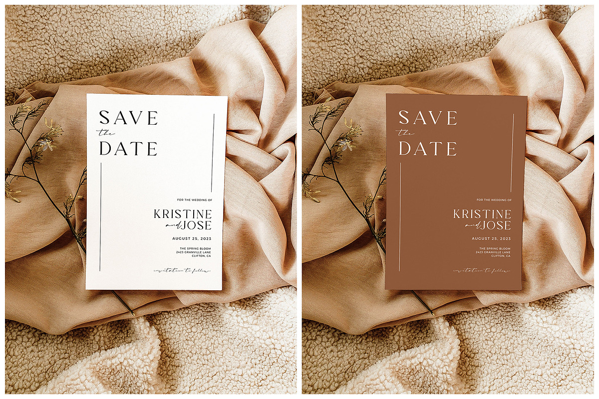 Wedding Invitation Mockup 5x7, a Print Template by eventpapery (Photo 3 of 3)