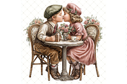 Romantic Couple Clipart JPG, a Person Illustration by Memories By Lea (Thumbnail 11 of 18)